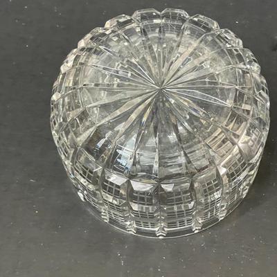 Vintage Handcut Lead Crystal Round Centerpiece Bowl