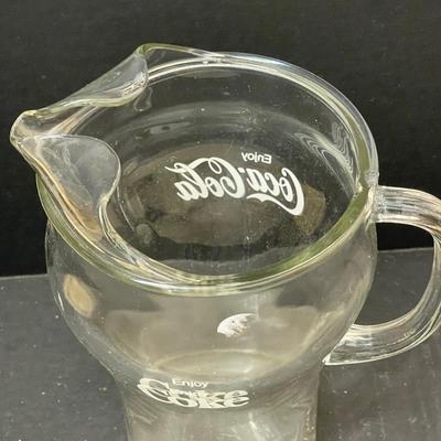 Vintage Coke Pitcher and Glass