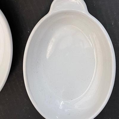 Set of Three Small One Serving Casserole Dishes