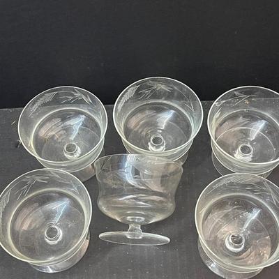 Set of 4 Vintage Mini Parfait Glasses