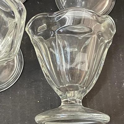 Set of 4 Vintage Mini Parfait Glasses