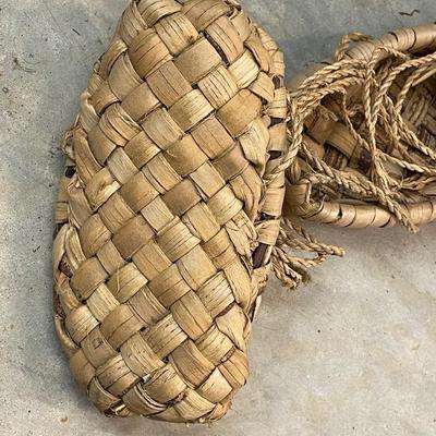 Antique Baby Handmade Peasant Shoes with Ties - Never Used