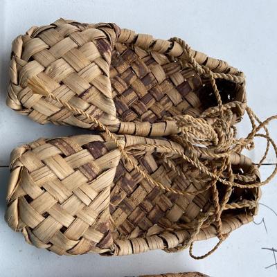 Antique Child Handmade Peasant Shoes - Never Worn