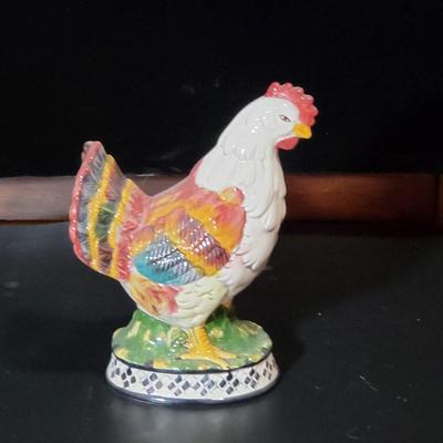 Vintage Tall Chicken Statue