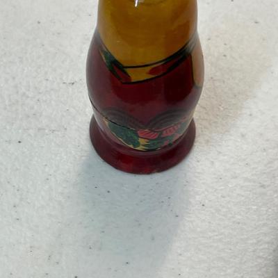 Vintage Hand Painted Khokloma Wood Nesting Dolls