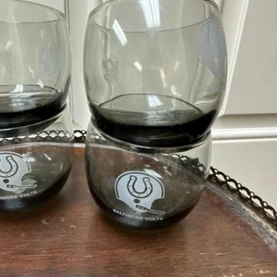 Baltimore Colts Vintage collectable cocktail glasses set of 6