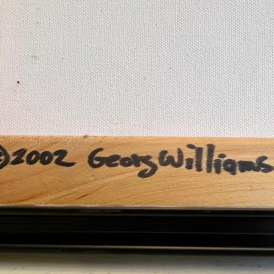2002 Signed Georg Williams Cat Painting
