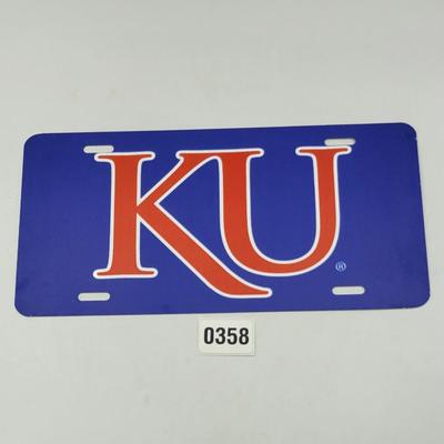 KU Vanity Plate