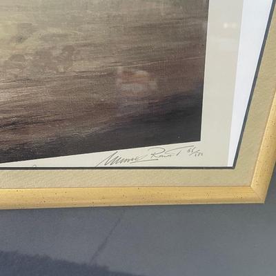 Framed 2 Fighter Jets - Signed & Numbered Pilot Art Print - Lots of Signatures on it maybe dozens