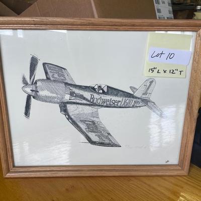 Framed Airplane Art - Burt Donald