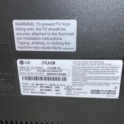 37â€ LG tv
