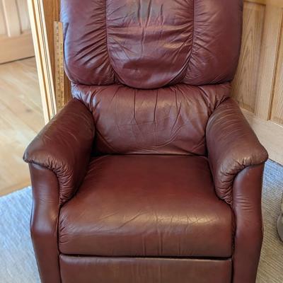 Gently Worn Leather Lay-Z-Boy Recliner
