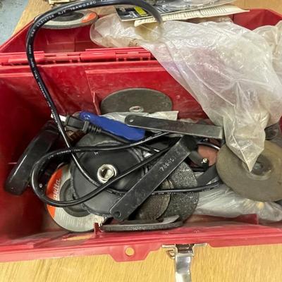 Drill Master Angle Grinder & Case + Accessories