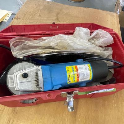 Drill Master Angle Grinder & Case + Accessories