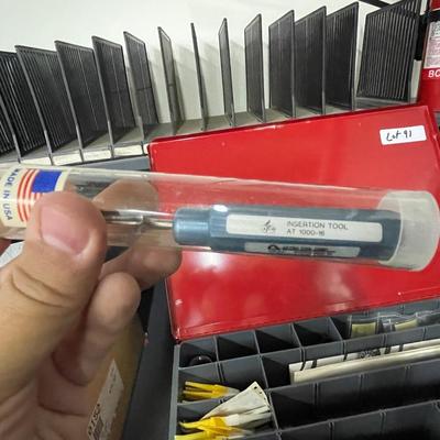 Red Metal Case with Astro Insertion Tools & Components