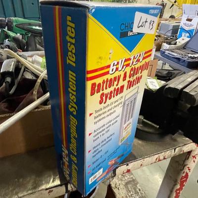 Chicago Electric Battery & Charging System Tester in Box