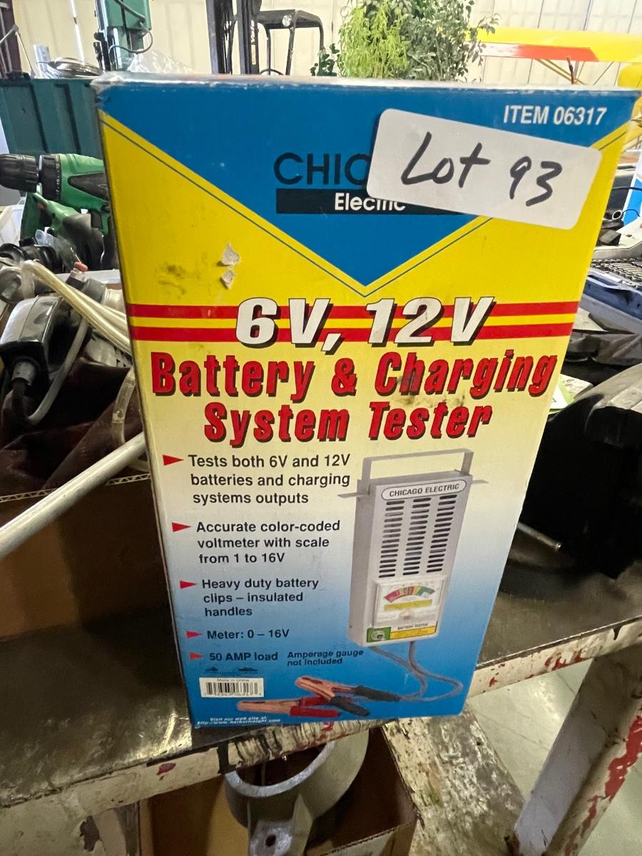Chicago Electric Battery & Charging System Tester in Box