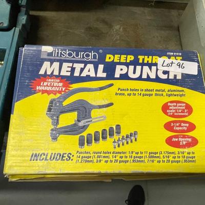 Pittsburgh Deep Throat Metal Punch in Box