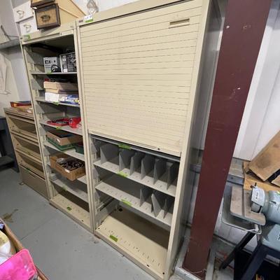 Wright Line Metal Storage Cabinet w/rolling door 83"t x 36"w x 18.5"d
