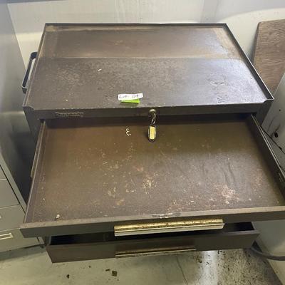 Kennedy Locking Rolling metal Tool Cart w/4 drawers & Cabinet
