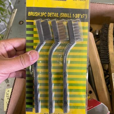 Box of Misc. Tools-Brushes
