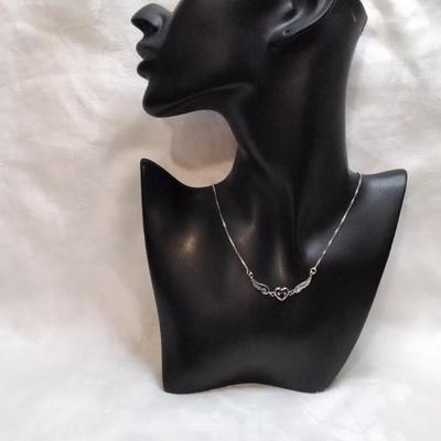 Unique Vintage Amethyst 16" 925 Necklace