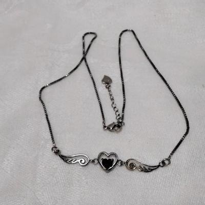 Unique Vintage Amethyst 16" 925 Necklace