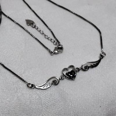 Unique Vintage Amethyst 16" 925 Necklace