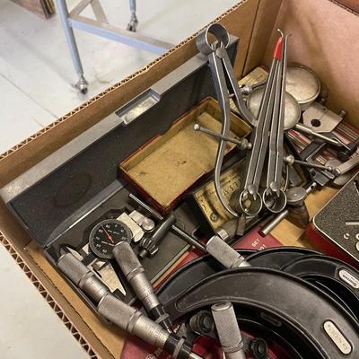 2 Boxes of Precision Measuring Tools/Clamps/Gauges - Most Starrett