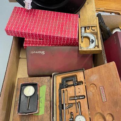 2 Boxes of Precision Measuring Tools/Clamps/Gauges - Most Starrett
