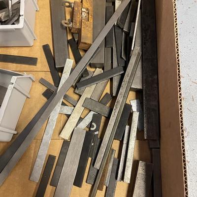 Lot of Misc. Metal Pieces - Steel Block / Steel Bar Stock/Strip