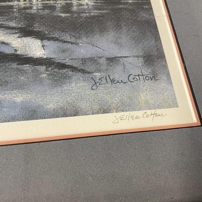 Framed Plane Art Work by Cotton - 22" x 18"
