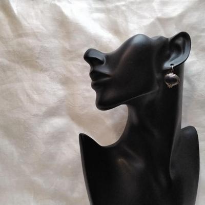 Vintage One of a Kind Lapis Lazuli With Areas of Pyrite (Fools Gold) 925 Earrings
