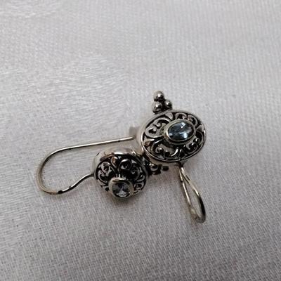 London Blue Topaz 925 Earrings