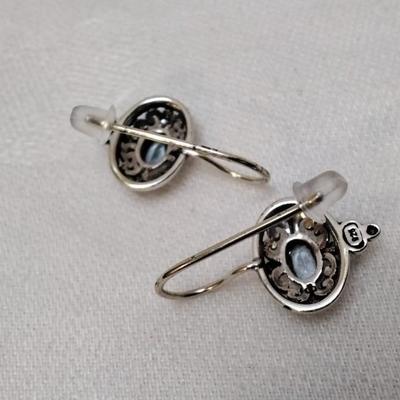 London Blue Topaz 925 Earrings
