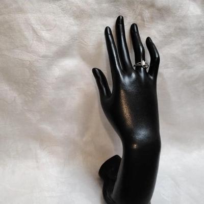 Vintage Milky Quartz 925 Ring Size 7.5