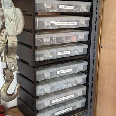 Very Plano Nice Bolt, Screws, Hooks Organizer, Includes Contents!