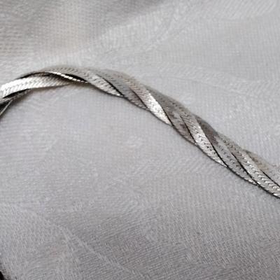 Triple Braid MILOR Italian 925 18" Necklace