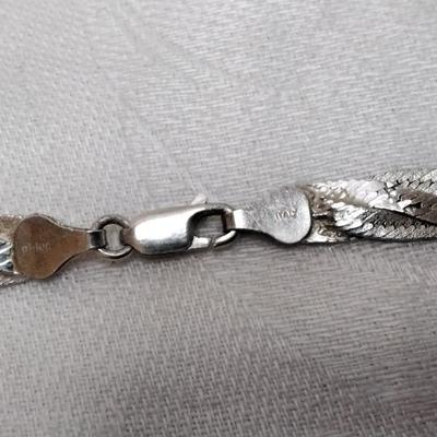 Triple Braid MILOR Italian 925 18" Necklace