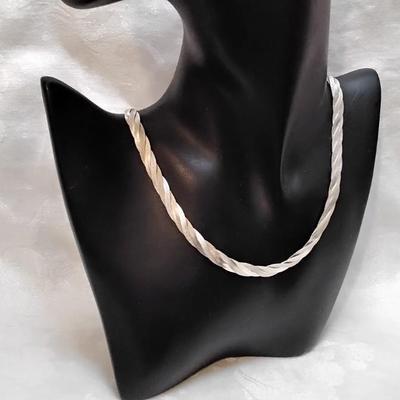 Triple Braid MILOR Italian 925 18" Necklace