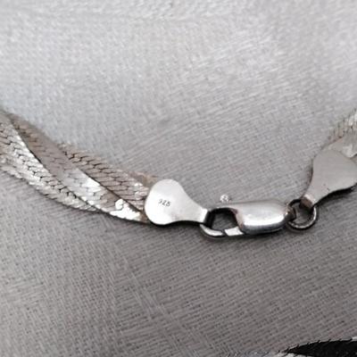 Triple Braid MILOR Italian 925 18" Necklace