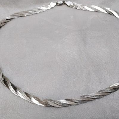Triple Braid MILOR Italian 925 18" Necklace