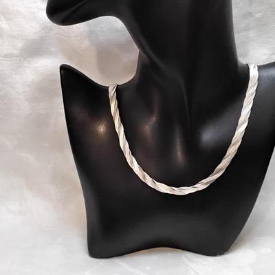 Triple Braid MILOR Italian 925 18" Necklace