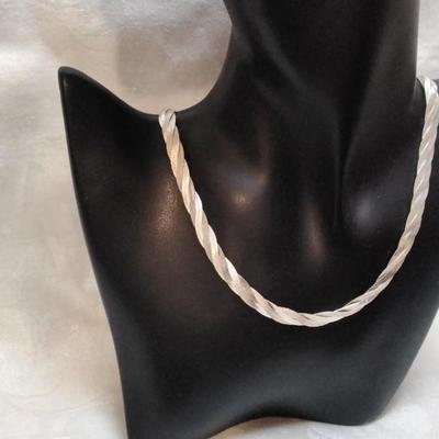 Triple Braid MILOR Italian 925 18" Necklace