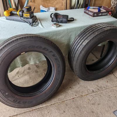 2 New Goodyear G670 RV Tires 245/70R19.5