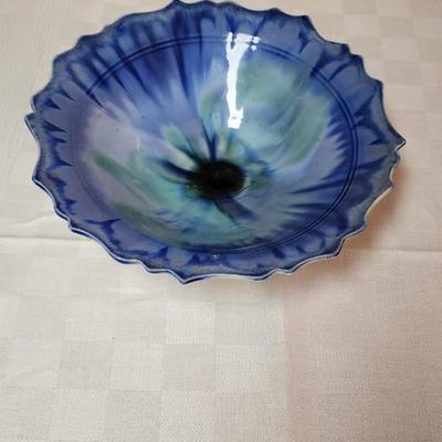 Edgecomb Potters Ceramic Blue Decorative Bowl