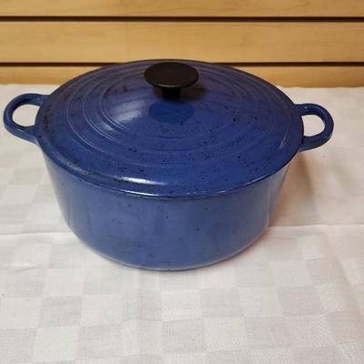 Le Creuset Blue Cast Iron Pot
