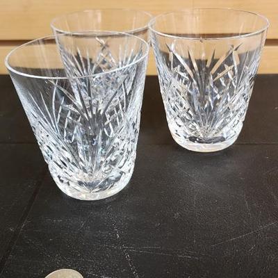 Set of 3 Waterford Tumblers