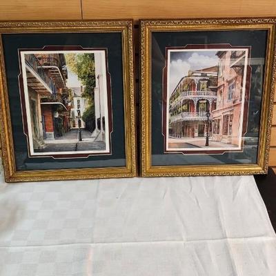 Set of 2- New Orleans Street Scenes by Gail Bryant Fille.