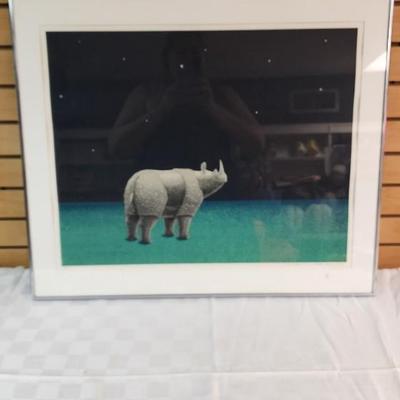 Rhino by Jonathan Meader- signed and numbered